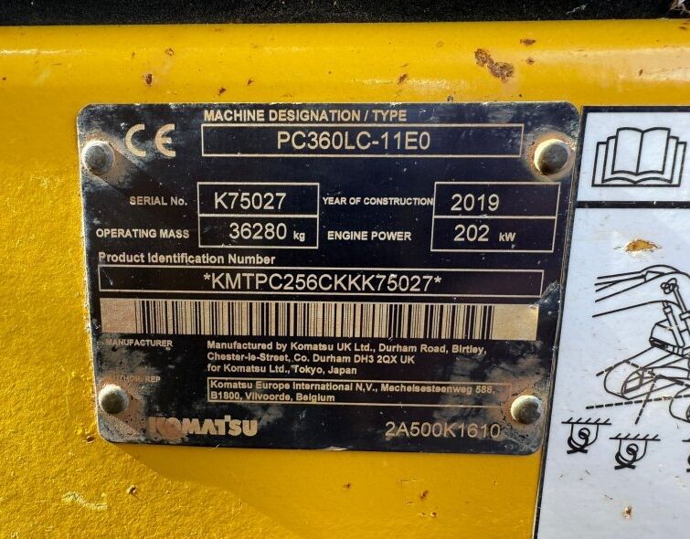 KOMATSU PC360 LC-11E0+MARTEAU EPIROC