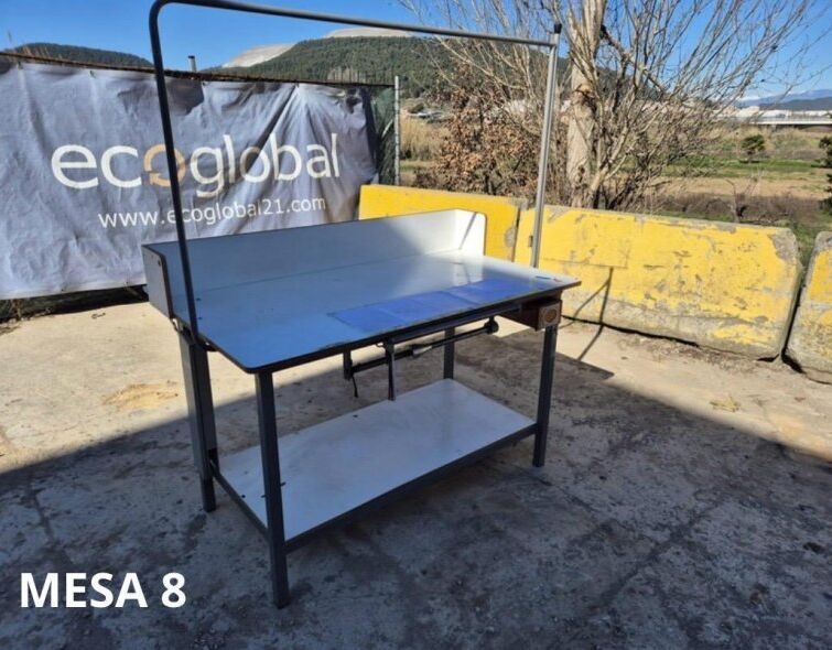 - LOT OF METAL WORK TABLES