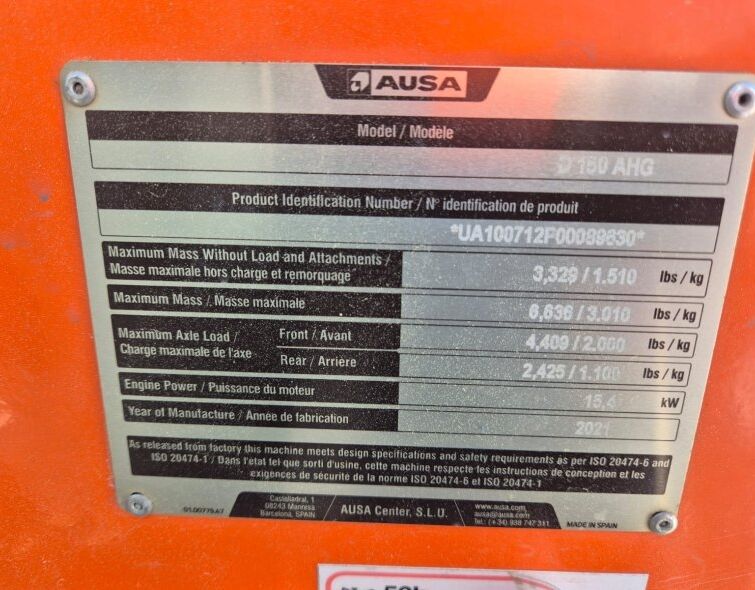 AUSA  D150 AHG *** LIKE NEW ***