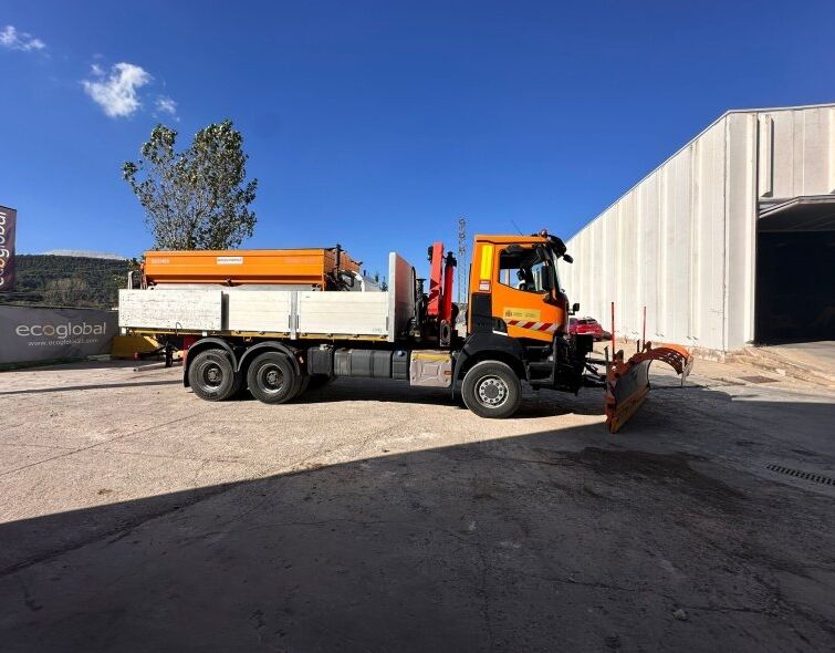 RENAULT K460 6X6 ***SNOW PLOW+CRANE***