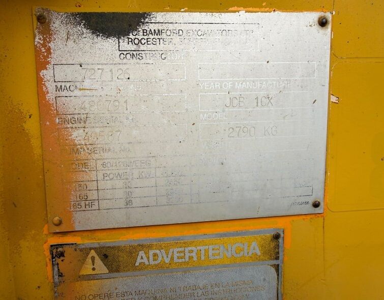 JCB  1CX **REGISTERED**