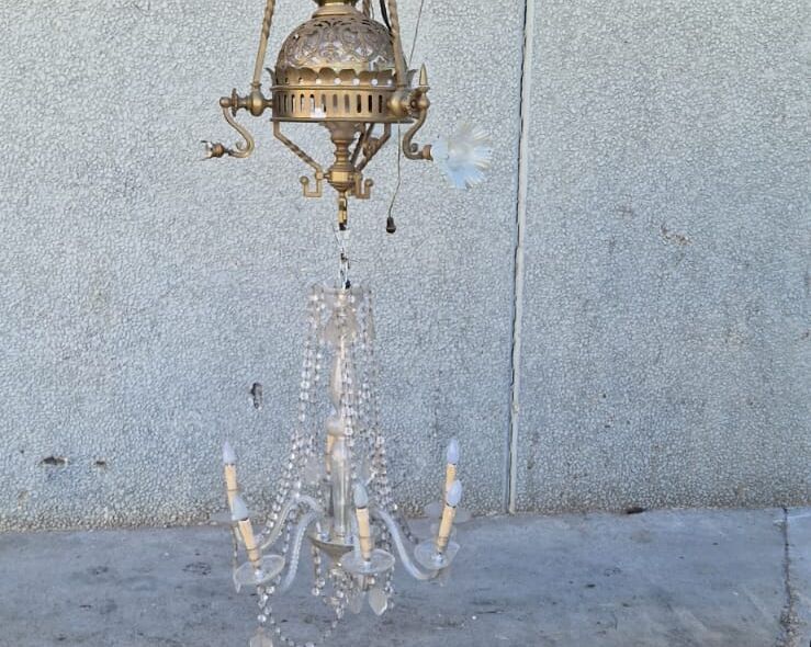 LAMPARA  ANTIQUE CHANDELIER LAMP