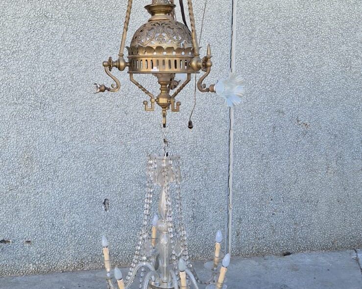 LAMPARA  ANTIQUE CHANDELIER LAMP