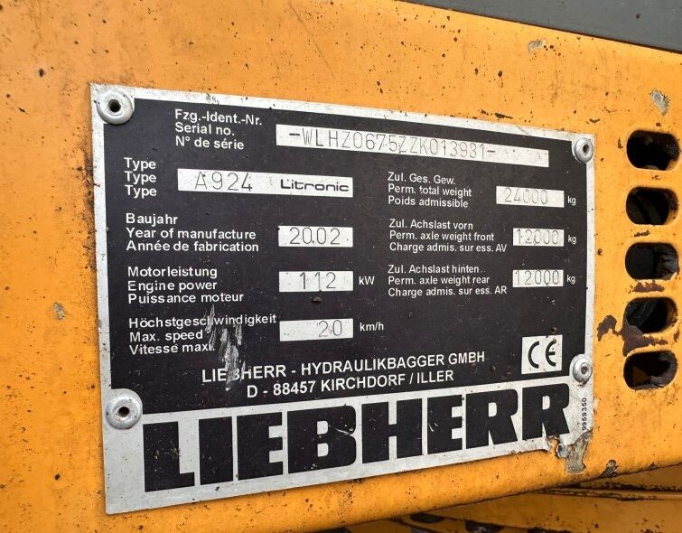 LIEBHERR A924 LITRONIC