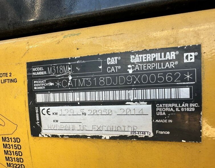 CATERPILLAR  M318 MH** CHATARRERA**