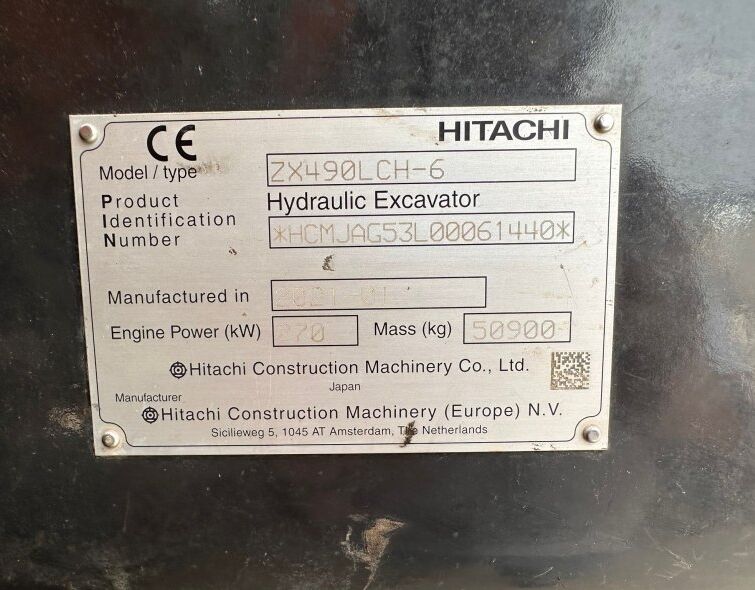 HITACHI  ZX490 LCH-6***FLAWLESS***