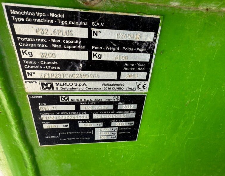MERLO  P32.6 PLUS***ENROLLED***