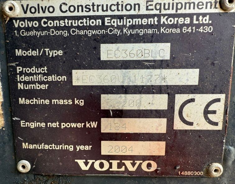 VOLVO  EC360 BLC