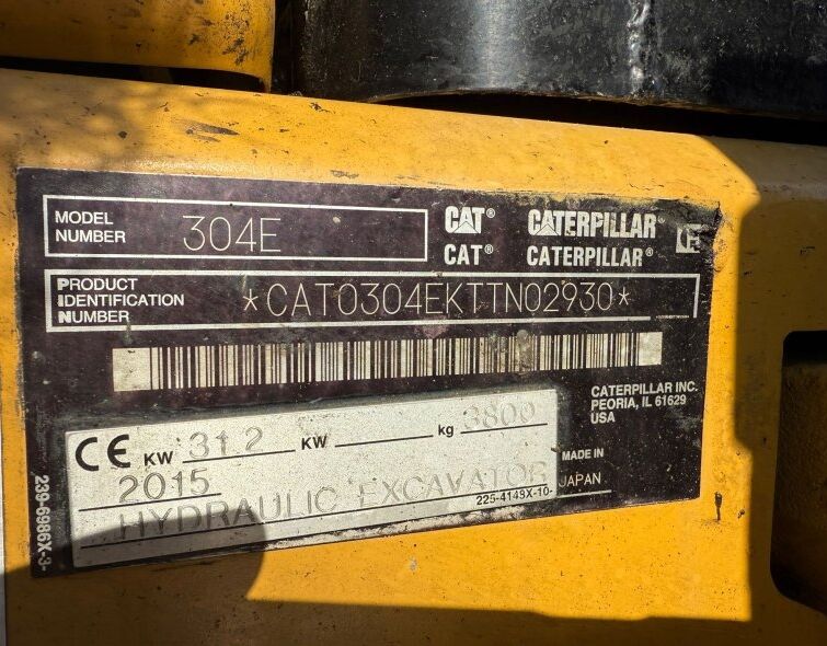 CATERPILLAR  304E CR***FULL EQUIP*A/C**
