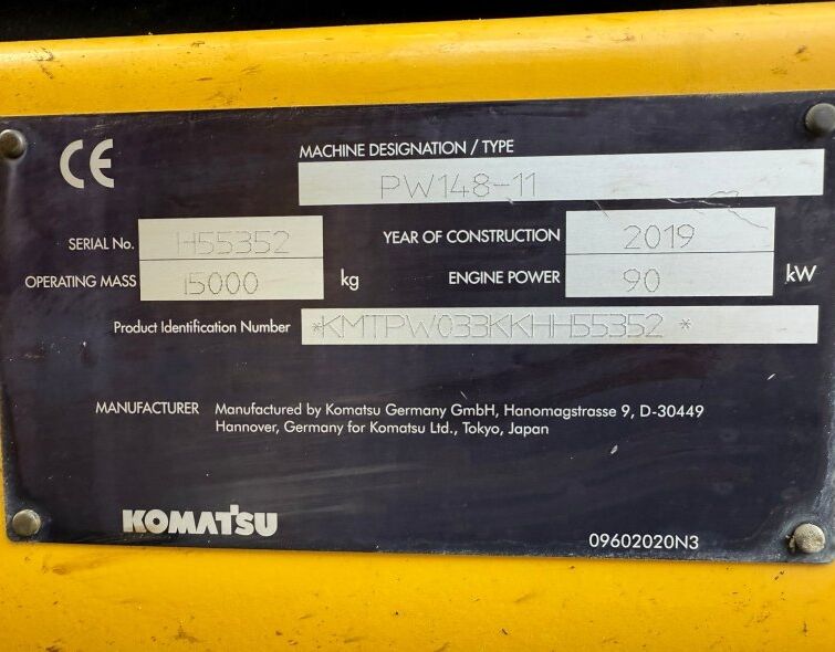 KOMATSU PW148-11