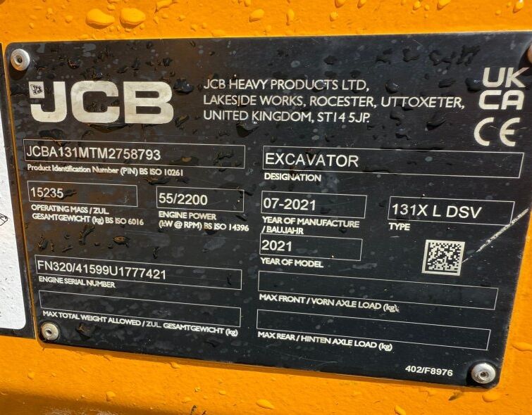 JCB  131X LCD