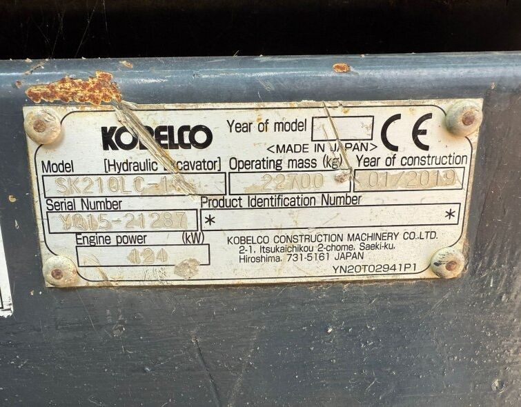 KOBELCO  SK210 LC-10