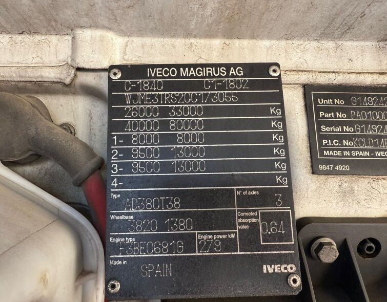 IVECO TRAKKER 380**GRUA/VOLQUETE***