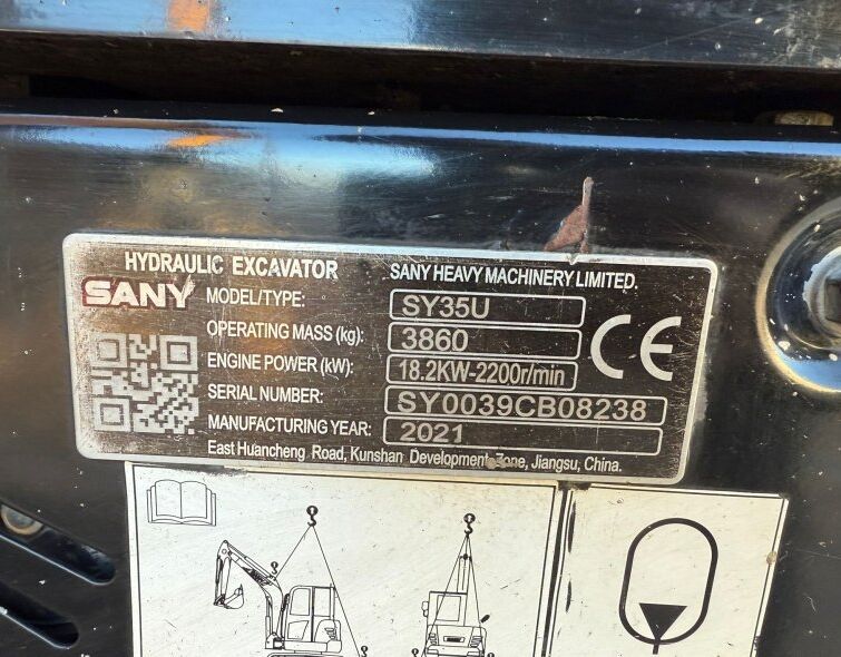 SANY SY35U***FULL EQUIP--A/C***