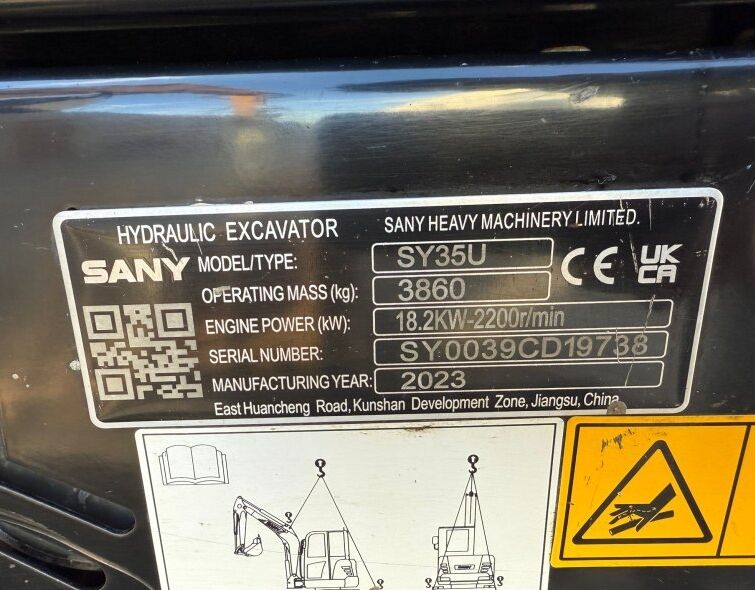 SANY SY35U***FULL EQUIP--A/C***