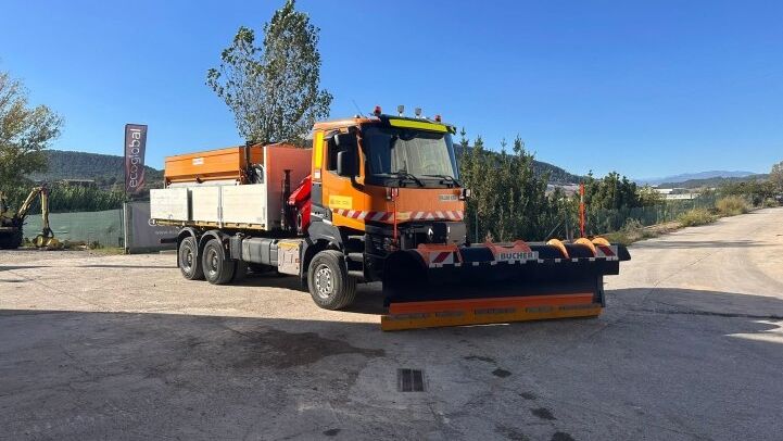 RENAULT  K460 6X6 ***SNOWPLOUGH+GRUA***