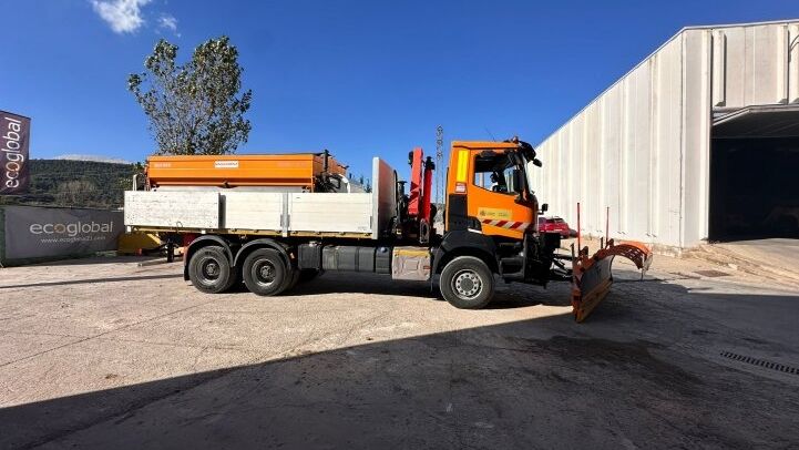 RENAULT  K460 6X6 ***SNOWPLOUGH+GRUA***