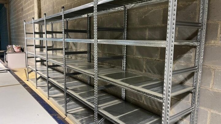 - STEEL SHELVING