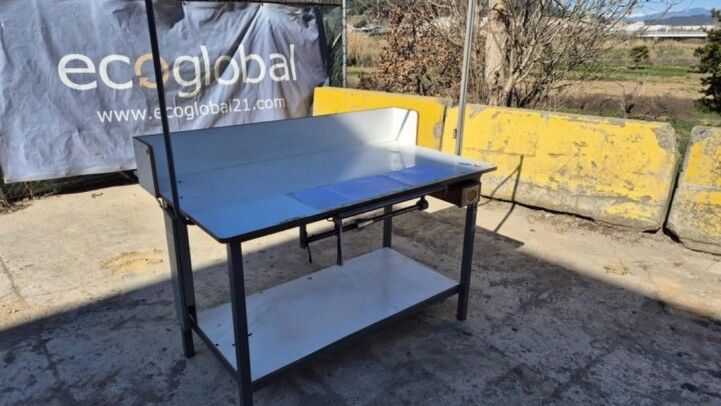 - LOT OF METAL WORK TABLES
