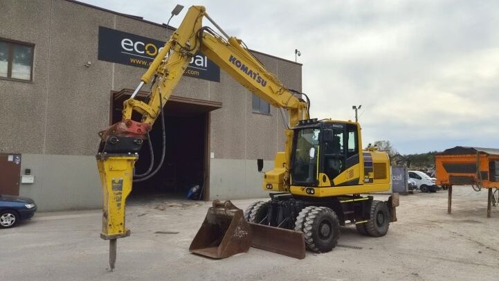 KOMATSU  PW160-11 + EPIROC HAMMER