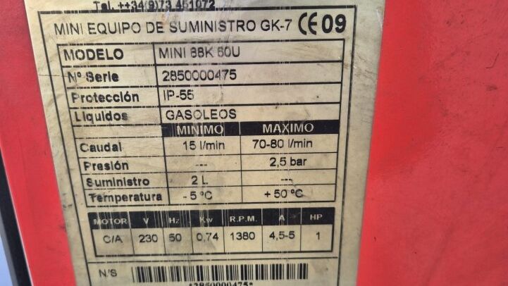 - GEPASSES MINI 88K 60U DIESEL DISPENSER